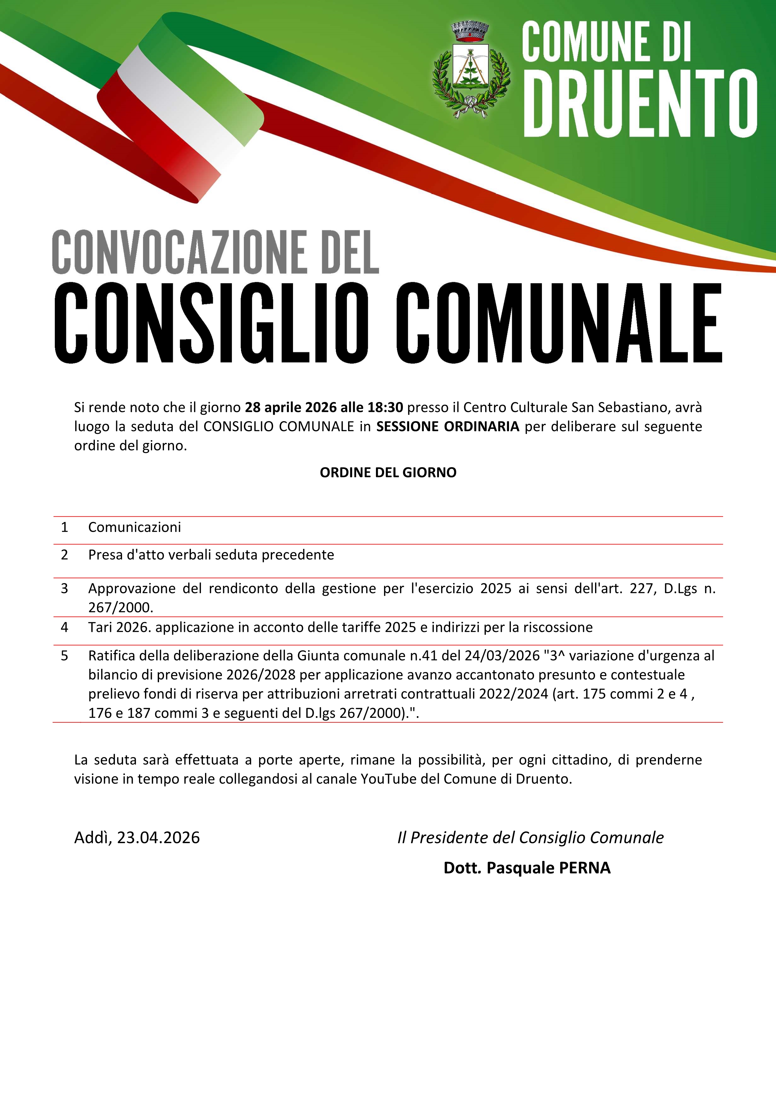 Consiglio Comunale