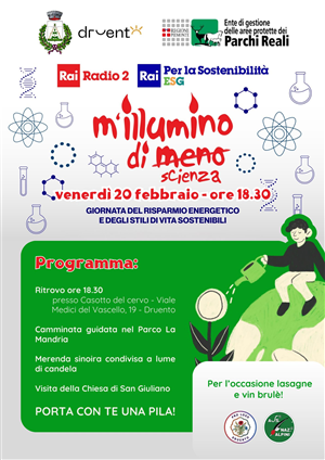 "M'illumino di meno 2026"